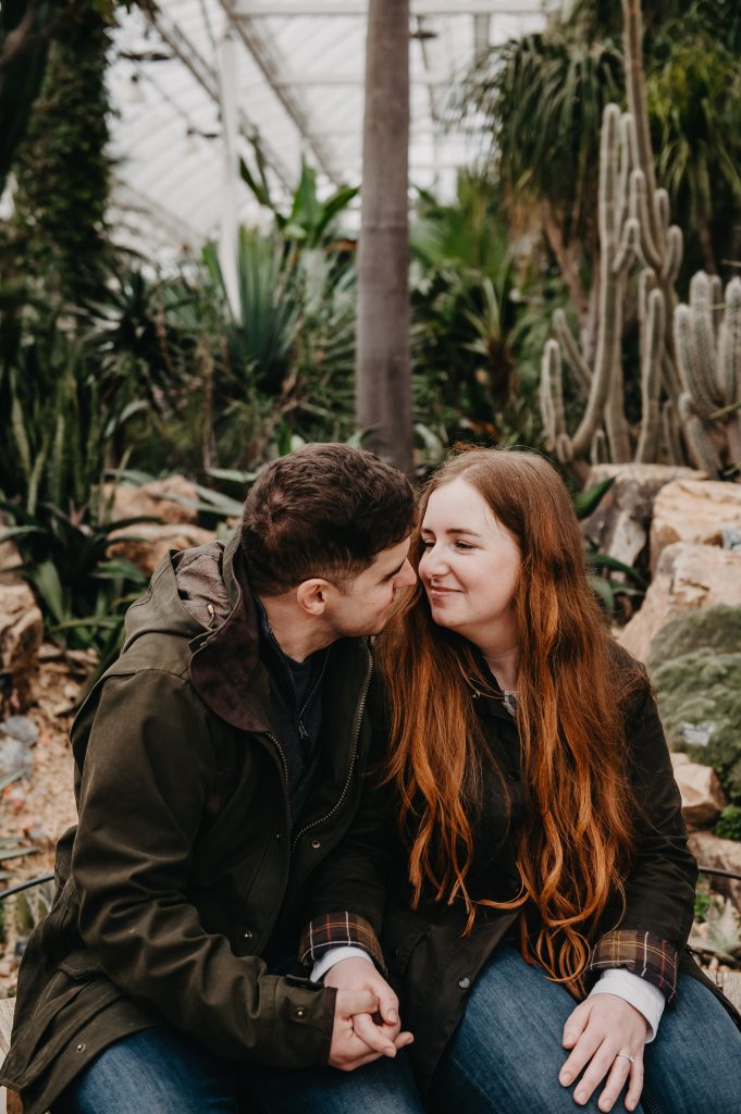 Romantic Couples Portraits - Wisley Gardens Engagement Shoot