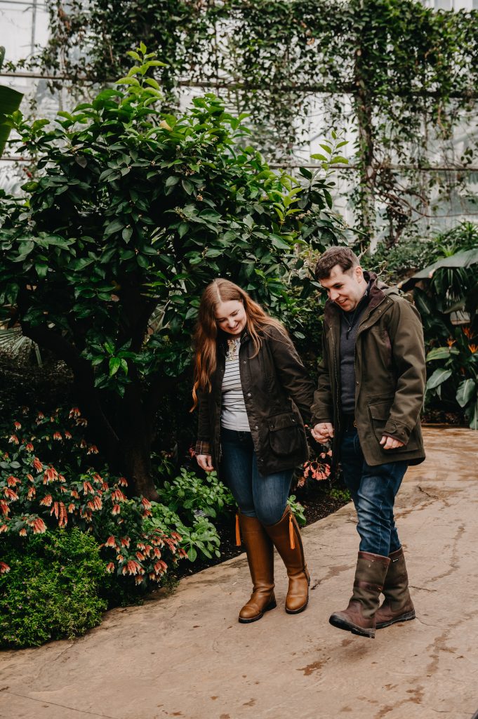 Natural RHS Wisley Gardens Engagement Session - Surrey Engagement Photography
