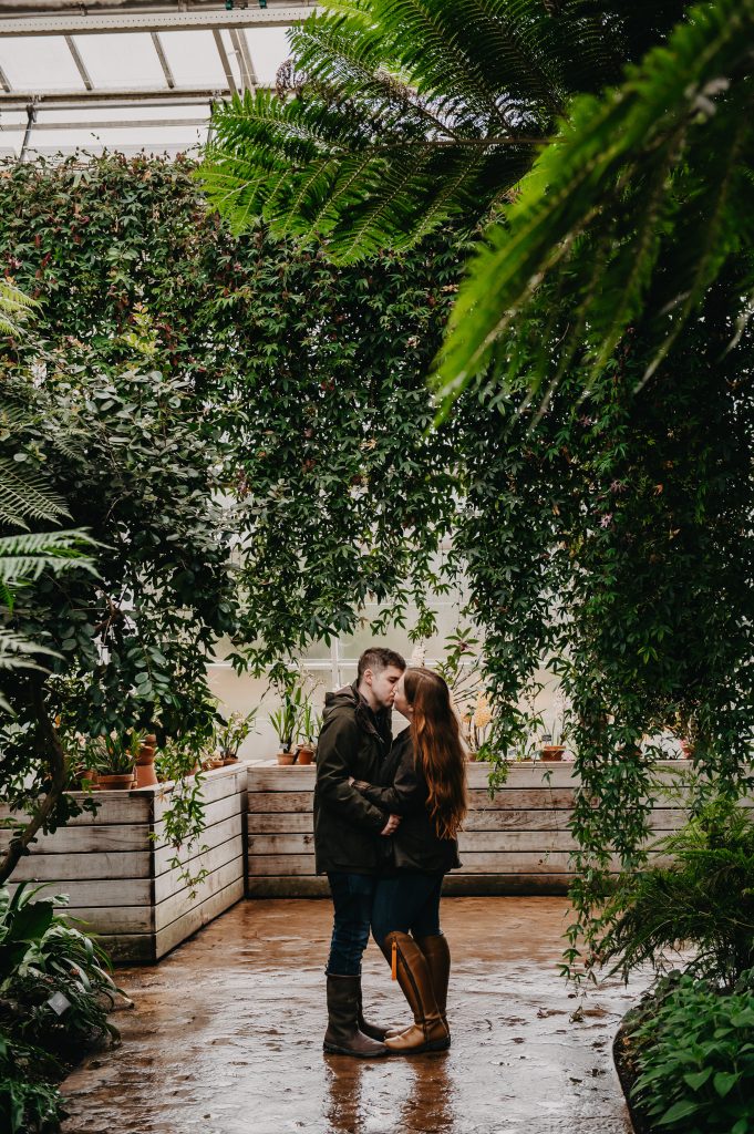 Romantic RHS Wisley Glasshouse Couples Session