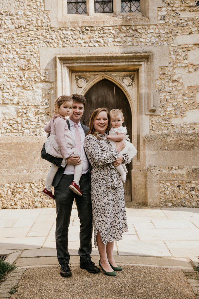 Relaxed Family Portrait - Christening Ceremony Photography