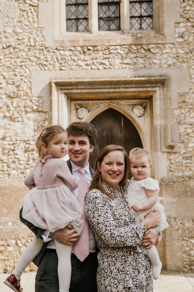 Natural and Candid Family Portrait - Christening Ceremony Photography