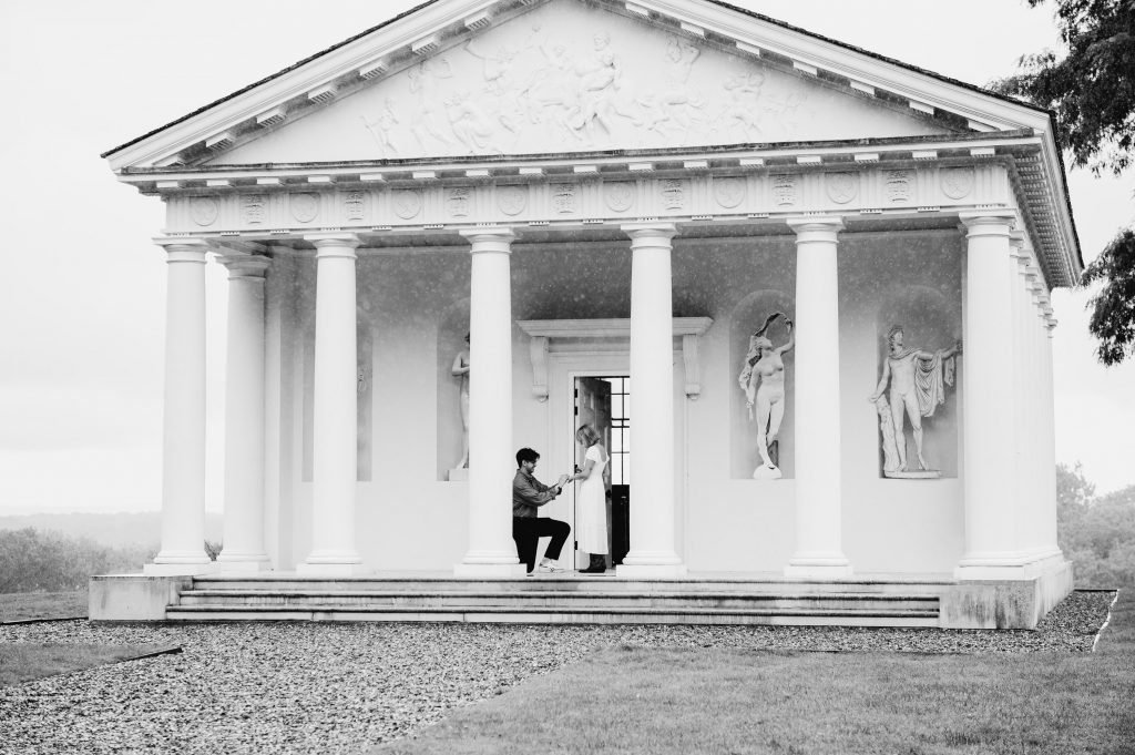 Black and White Surrey Proposal Photography