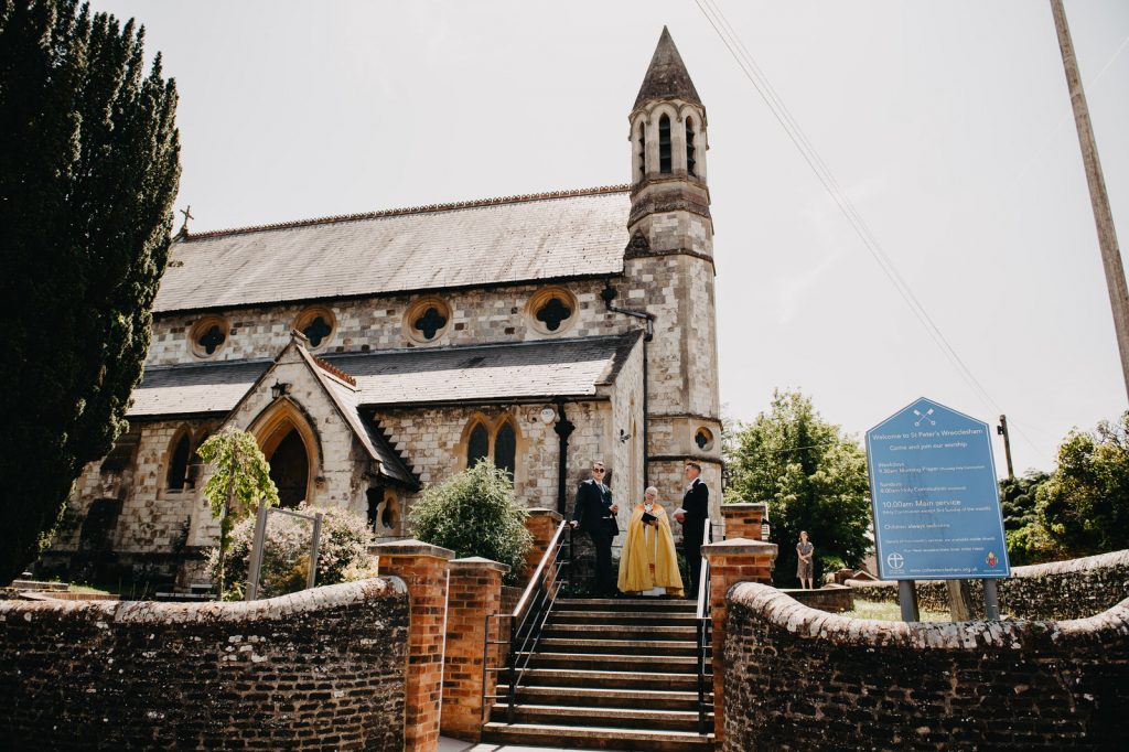 Exterior Church Wedding - Surrey Wedding Photography