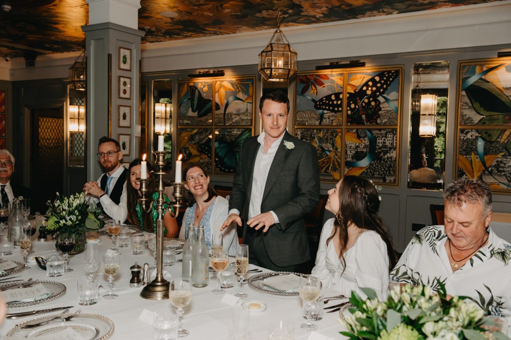 Natural Wedding Speeches at The Ivy Guildford