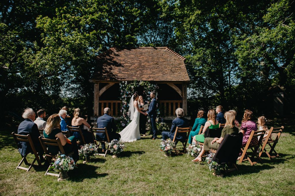 Natural Outdoor Gildings Barn Wedding Ceremony