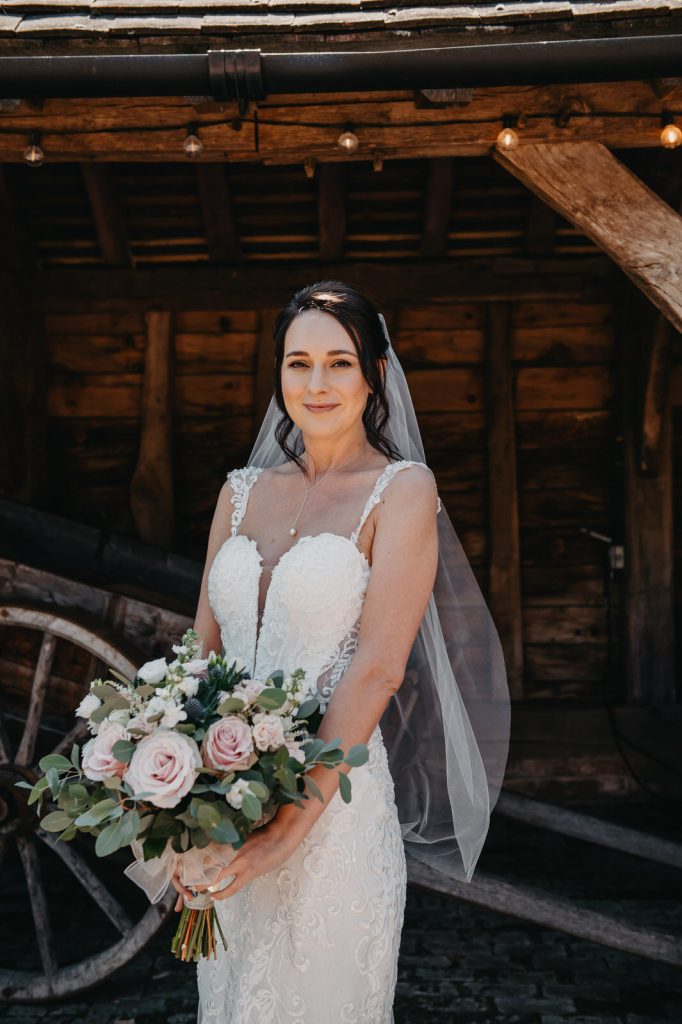 Natural Wedding Portrait - Gildings Barn Wedding