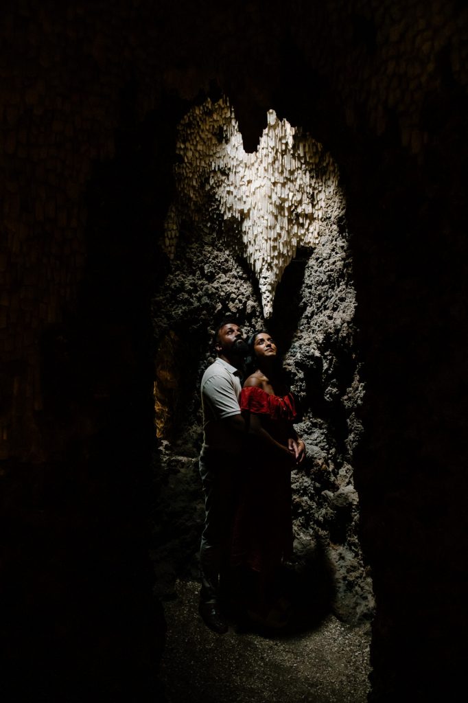 Engagement Portrait in The Grotto at Painshill Park