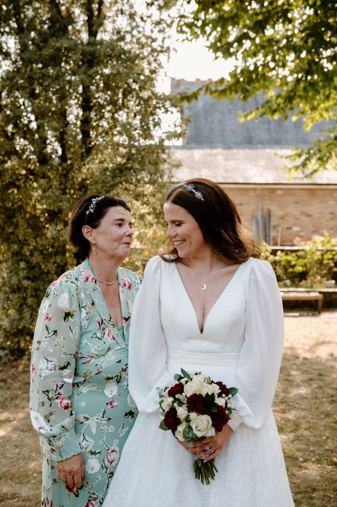 Mother and Daughter Wedding Portrait 