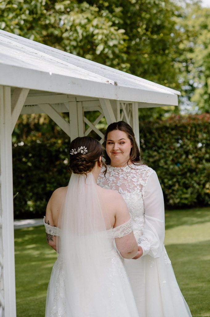 Natural LGBTQ+ wedding photography, Outdoor Wedding ceremony 