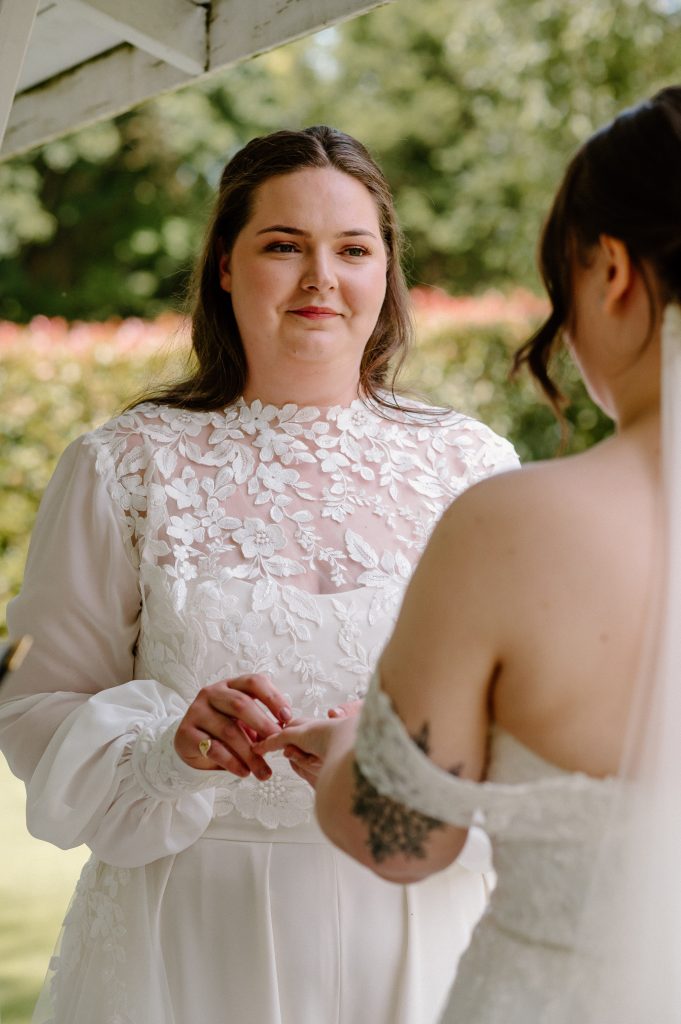 Natural LGBTQ+ wedding photography, Outdoor Wedding ceremony 