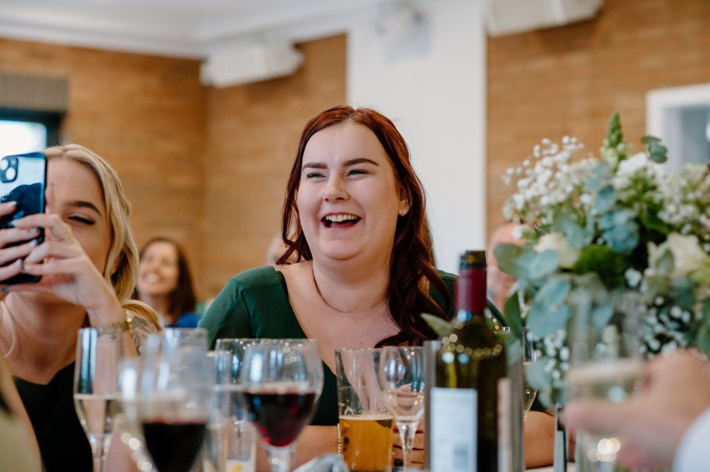 Candid Guest Wedding Speech Reactions, Natural LGBTQ+ Wedding Photography