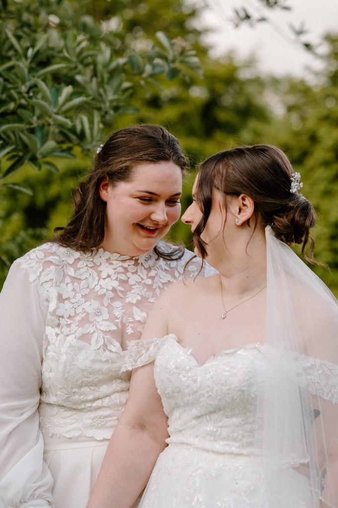 Outdoor Wedding Portraits, Natural LGBTQ+ Wedding Photography