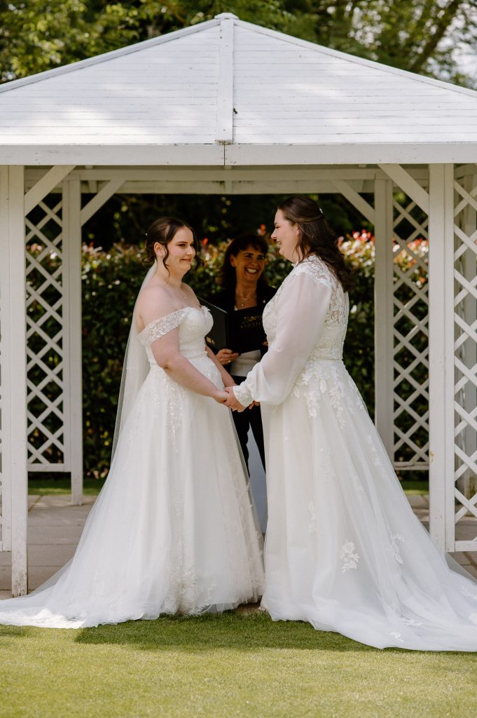 Natural LGBTQ+ wedding photography, Outdoor Wedding ceremony 