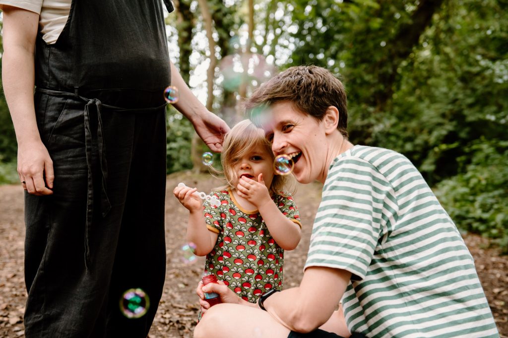 Fun and interactive Outdoor Woodland Family Shoot