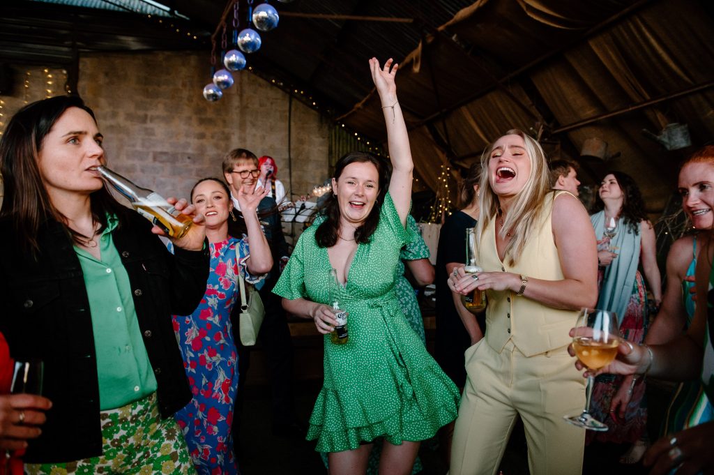 Fun Dance Floor Wedding Photography - Outdoor Barn Wedding