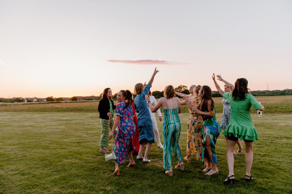 Fun Dance Floor Wedding Photography - Outdoor Barn Wedding