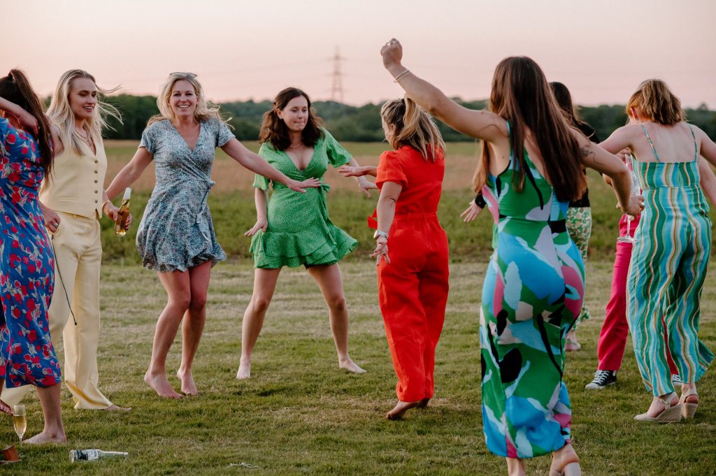 Fun Dance Floor Wedding Photography - Outdoor Barn Wedding