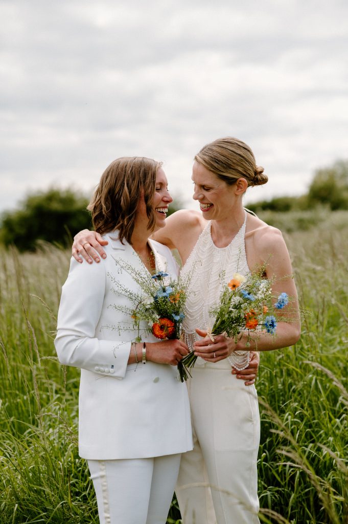 Fun and Relaxed Couples Portraits - Outdoor Barn Wedding