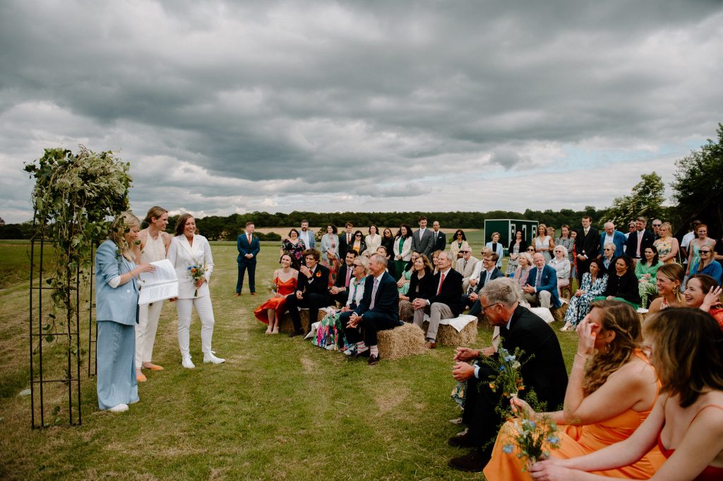 Outdoor Wedding Ceremony - Surrey Wedding Photography