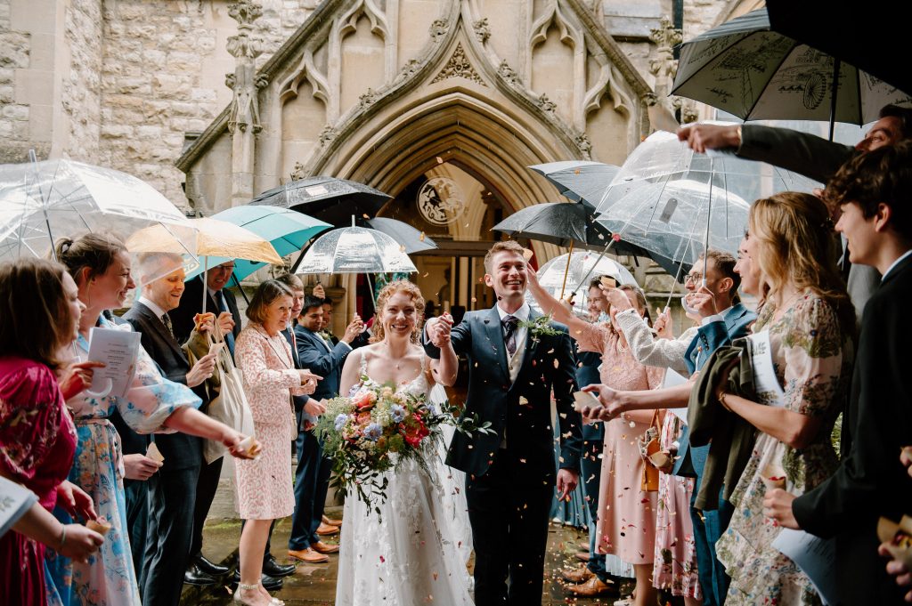 Wedding Confetti Aisle, Beckenham Place Wedding Photography