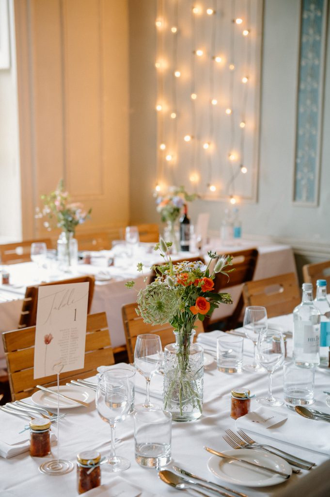 Wedding Breakfast Room, Beckenham Place Mansion Wedding
