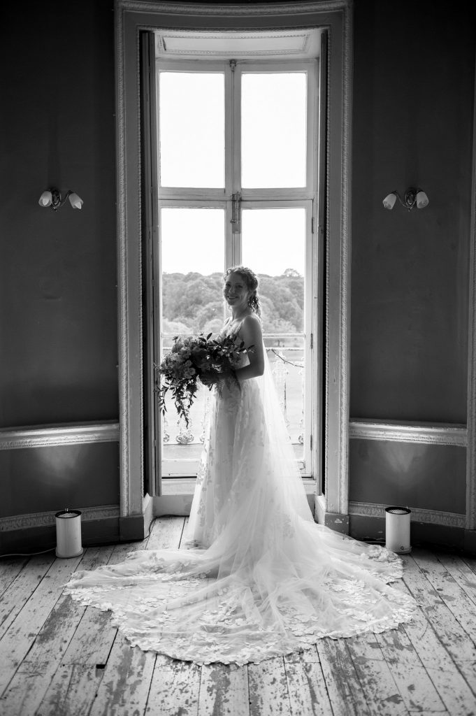 Indoor Wedding Portrait, Beckenham Place Mansion Wedding Photography