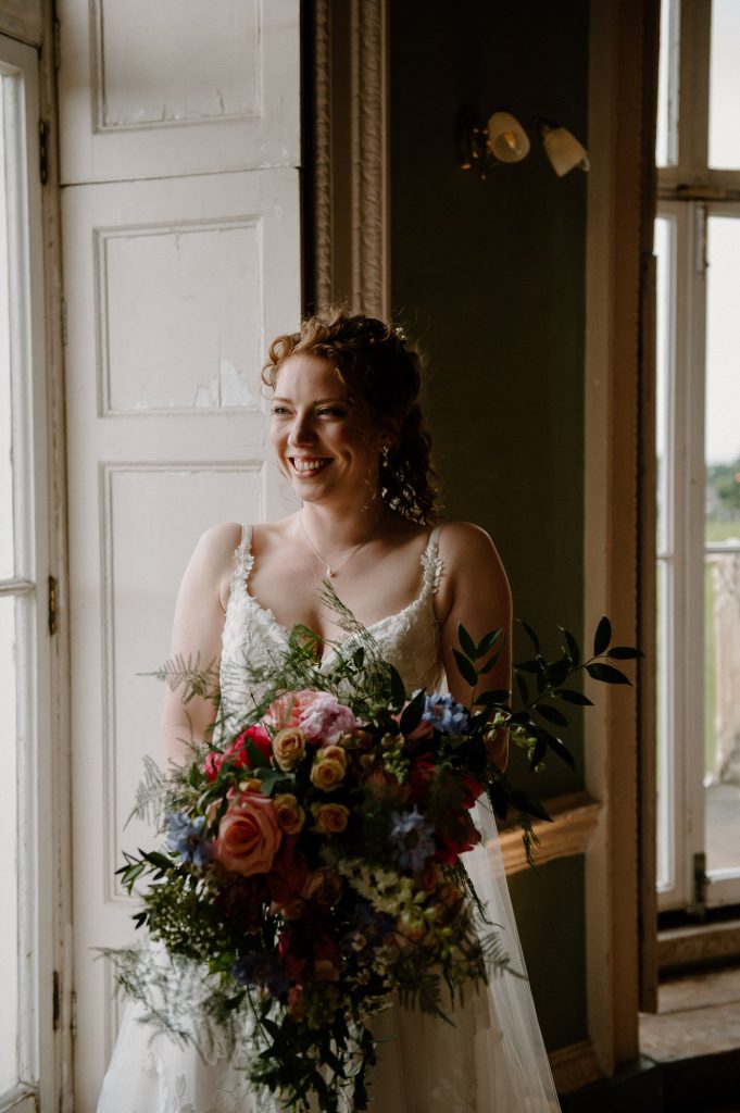 Indoor Wedding Portrait, Beckenham Place Mansion Wedding Photography