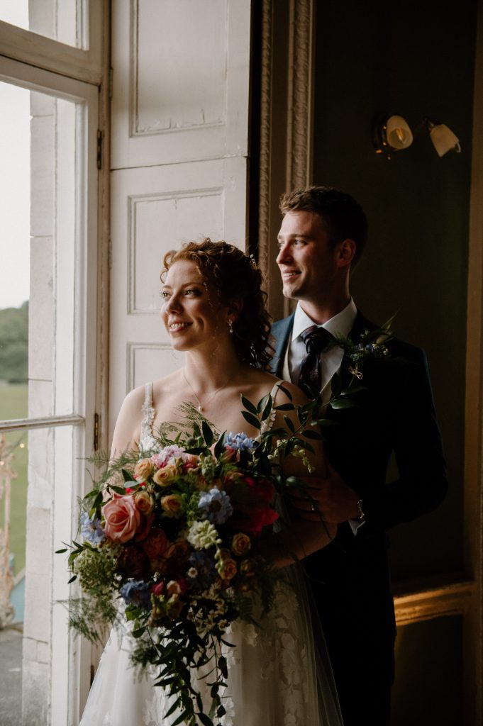Indoor Wedding Portrait, Beckenham Place Mansion Wedding Photography