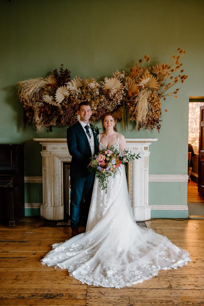 Indoor Wedding Portrait, Beckenham Place Mansion Wedding Photography