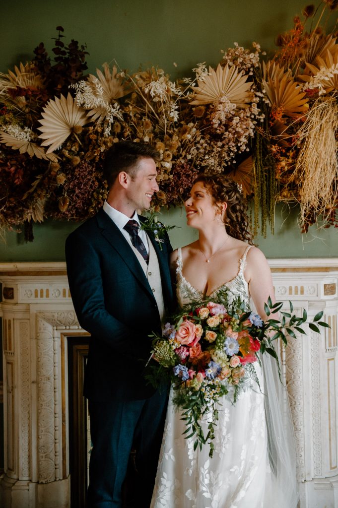Indoor Wedding Portrait, Beckenham Place Mansion Wedding Photography