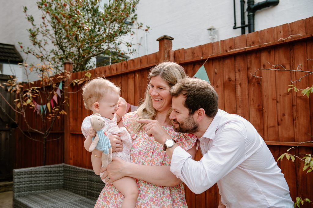 Candid First Birthday Photography at Home in Surrey. 