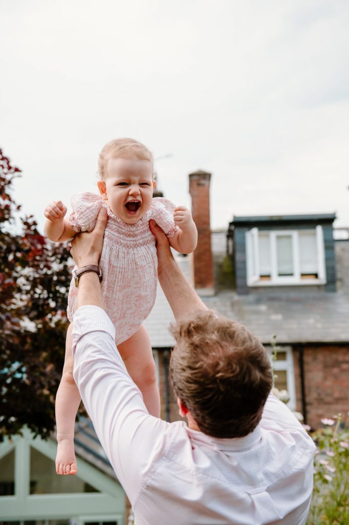 Candid First Birthday Photography at Home in Surrey. 