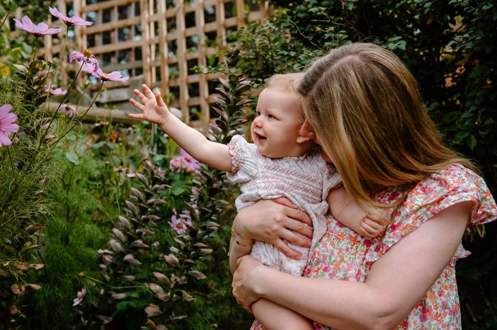 Relaxed and Natural Mother and Daughter Portrait. 