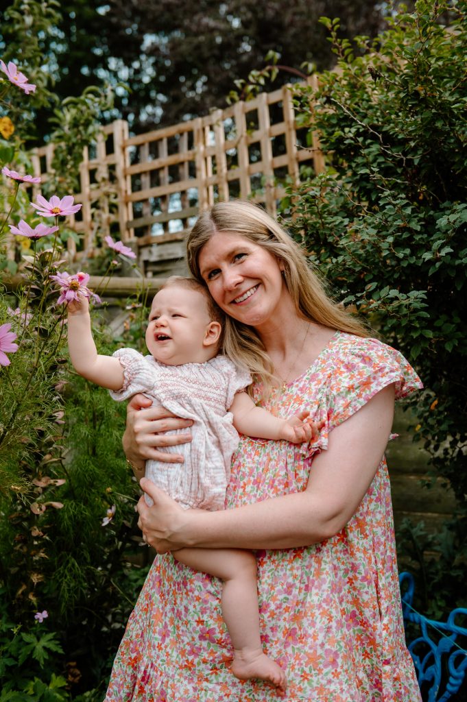 Relaxed and Natural Mother and Daughter Portrait. 