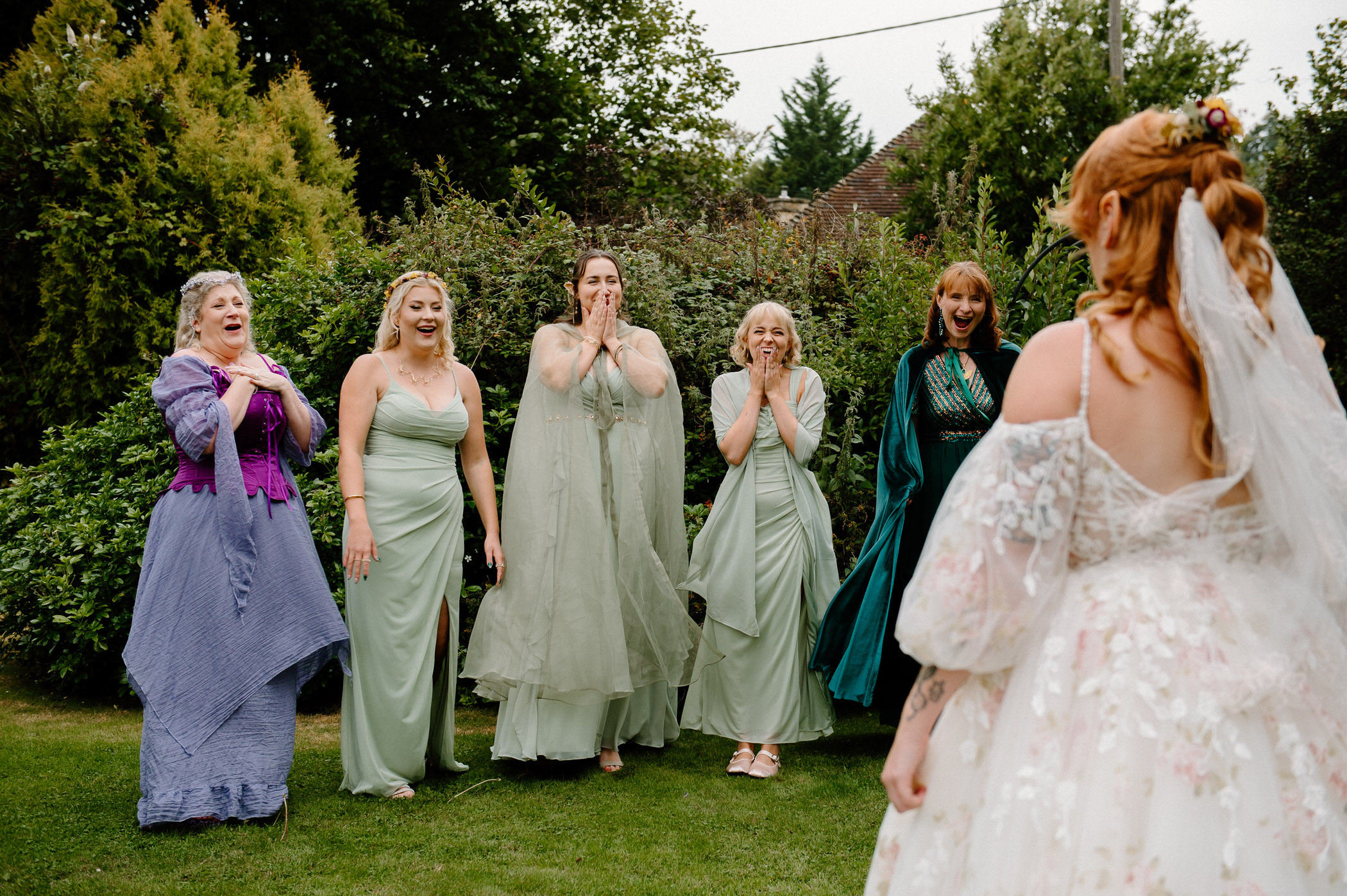 Lord of The Rings Themed Wedding - Bridal Outfit Reveal Moment