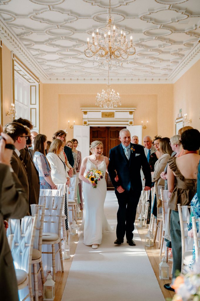 Natural and Candid Wedding Ceremony at Holmewood Hall Wedding Photography