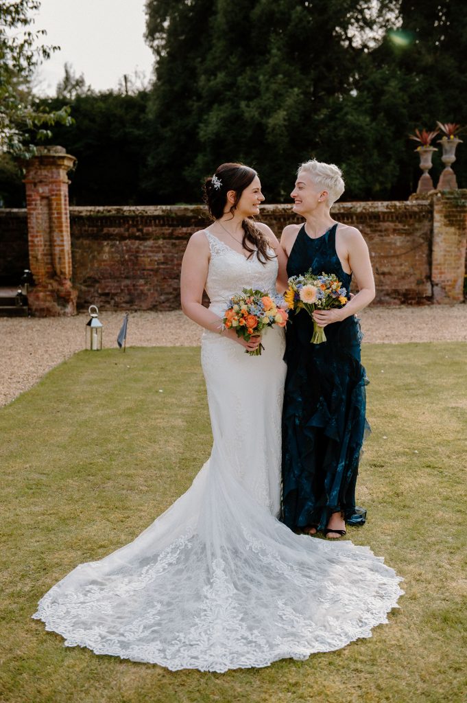 Outdoor Group Portrait at Holmewood Hall Wedding Photography