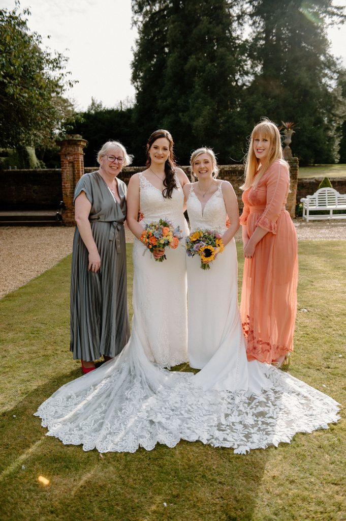 Outdoor Group Portrait at Holmewood Hall Wedding Photography