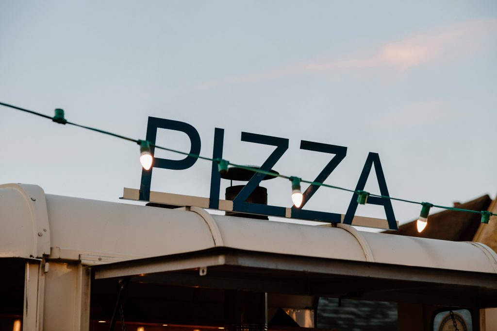 Evening Pizza Van - Oxenford Farm Barn Wedding 