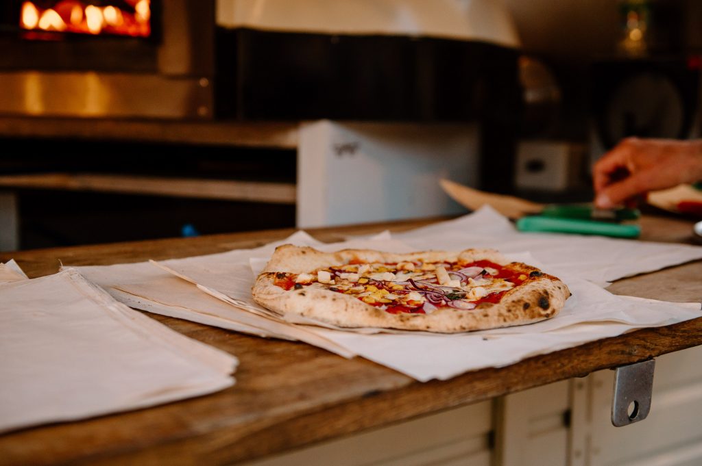 Evening Pizza Van - Oxenford Farm Barn Wedding 