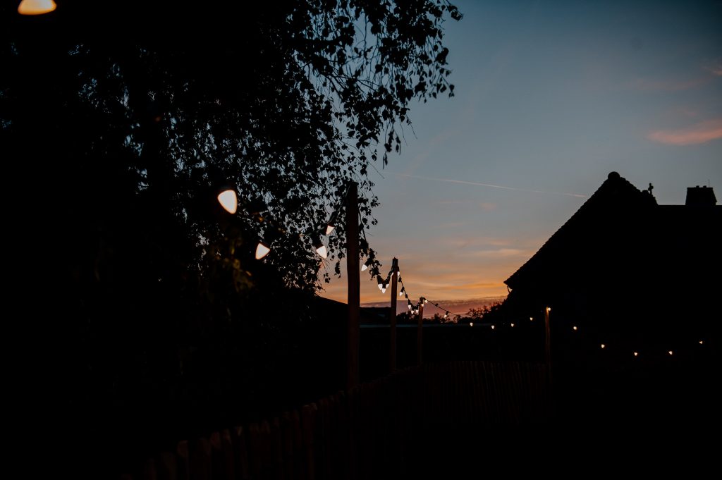 Evening Sunset - Oxenford Farm Barn Wedding 