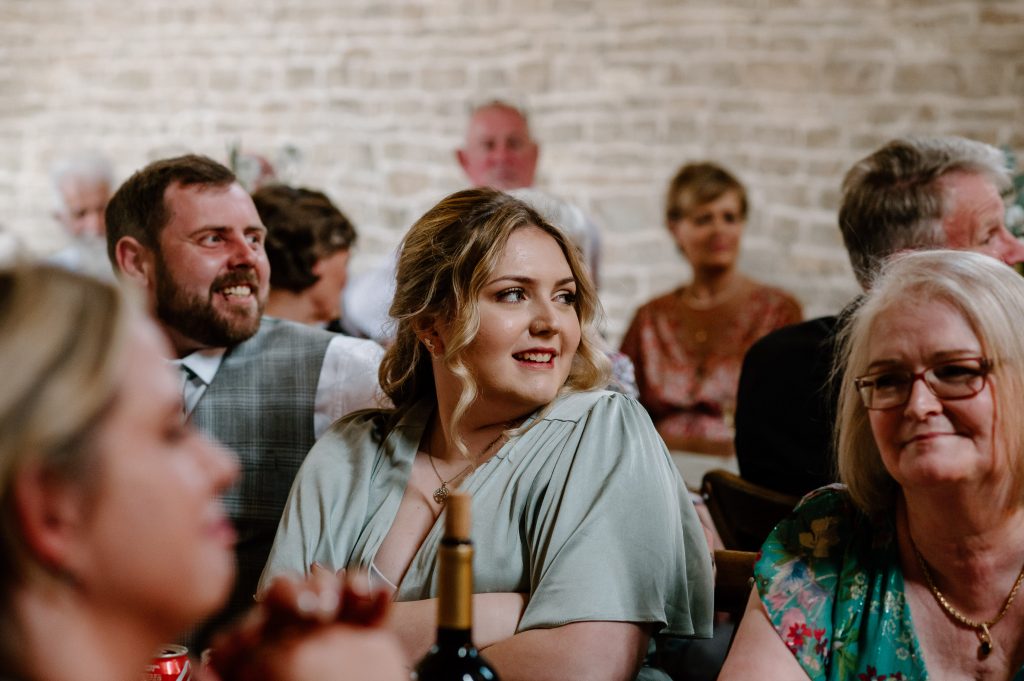 Candid Guest Wedding Speech Reactions - Leatherhead Registry Wedding