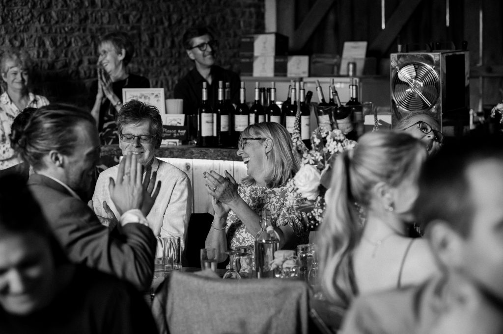 Candid Guest Wedding Speech Reactions - Leatherhead Registry Wedding