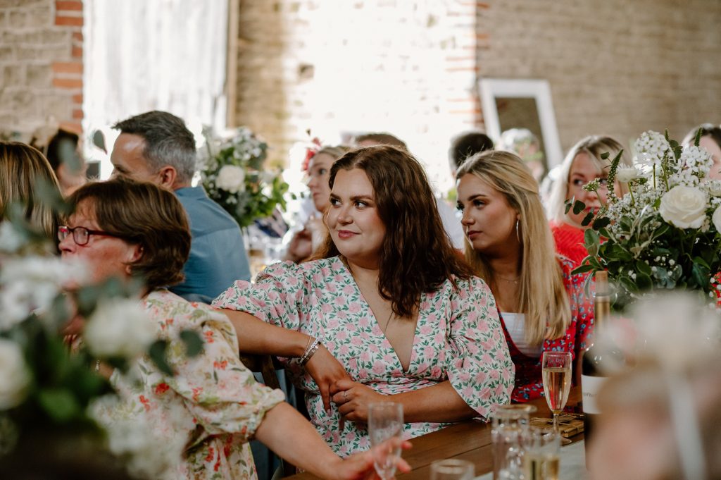 Candid Guest Wedding Speech Reactions - Leatherhead Registry Wedding