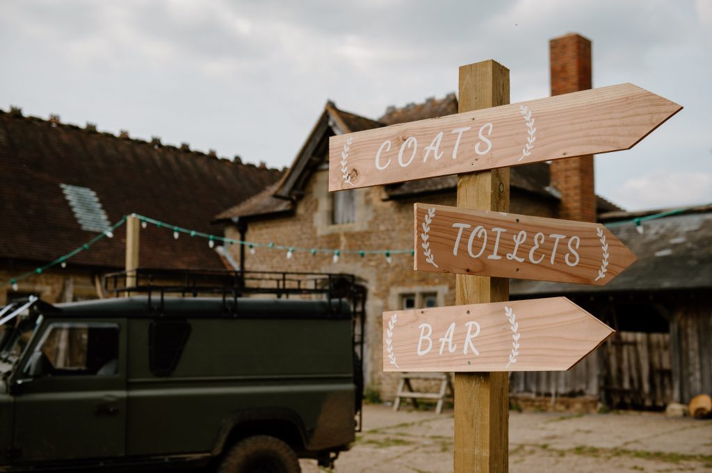 DIY Wedding Sign - Leatherhead Registry Wedding