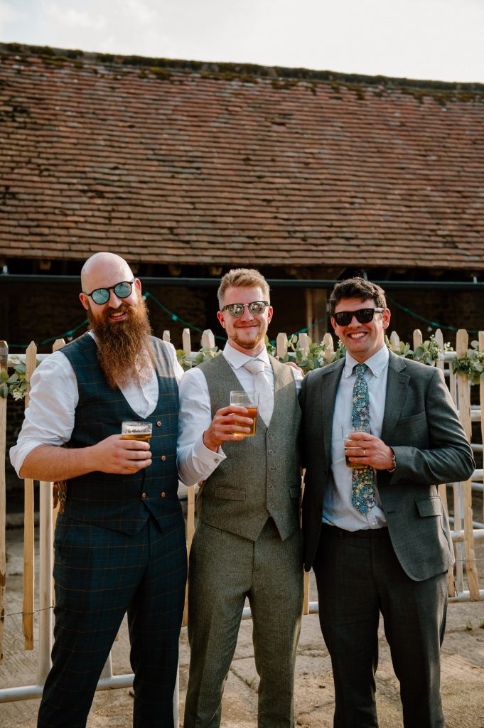 Evening Light Group Photography - Oxenford Farm Barn Wedding 