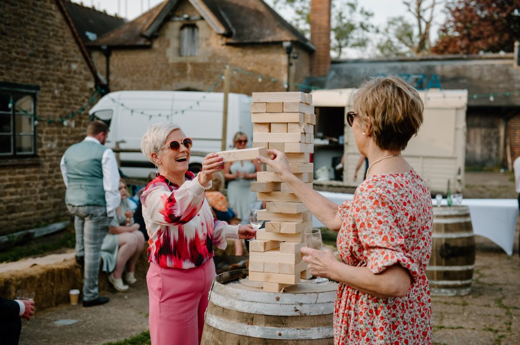 Evening Candid Guest Moments - Oxenford Farm Barn Wedding 