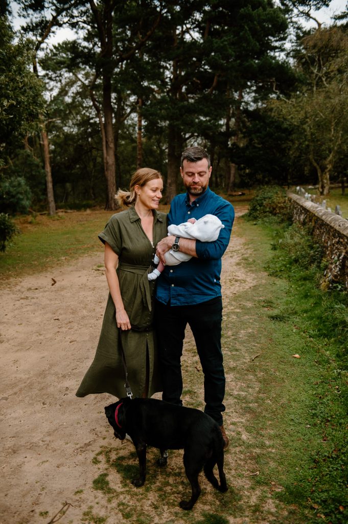Relaxed Outdoor Family Portrait - Newborn Family Photography